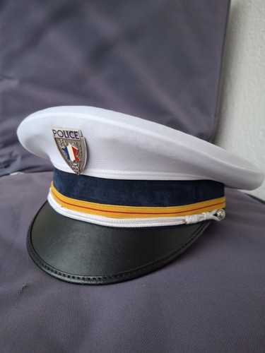 Casquette blanche police - ​casquette,